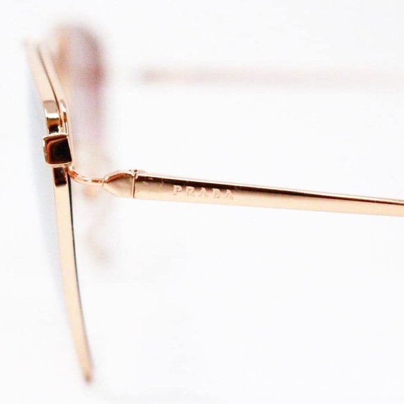 PRADA #38001 Gold & Pink Mirrored Aviator Sunglasses